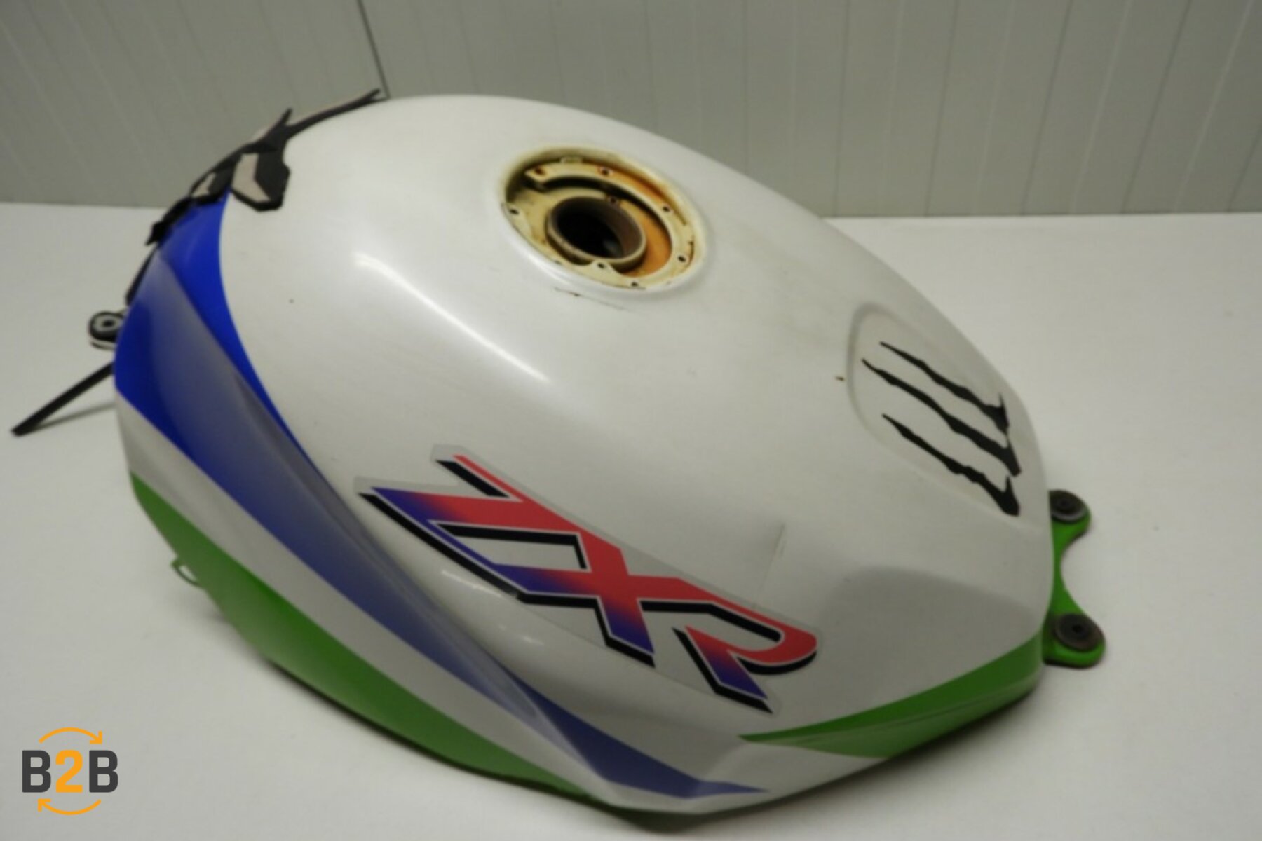 TREFLE＋1 ホワイト スワンタンク Benzinetank Kawasaki ZXR750 (1993 - 1996) - bikes2bits.be, De