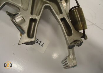 voetsteunen en schetsplaten, schetsplaat voetsteun rempedaal