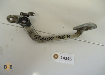 voetsteunen en schetsplaten, rempedaal