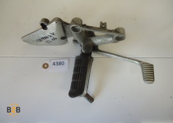 voetsteunen en schetsplaten, schetsplaat voetsteun rempedaal