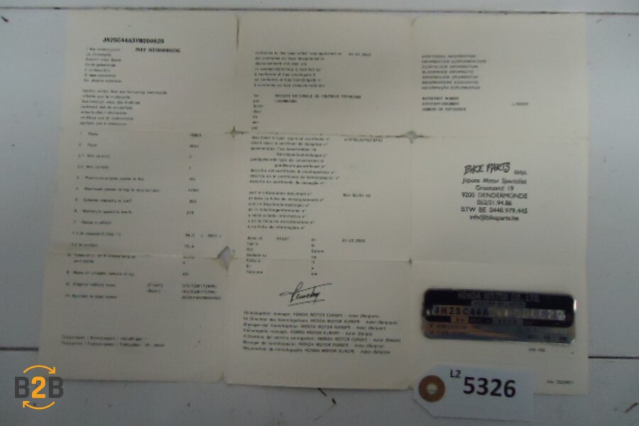 frame, alle documenten aanwezig