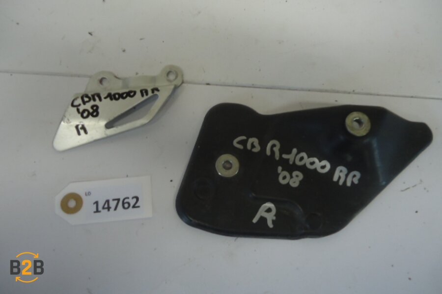 voetsteunen en schetsplaten, hielplaat