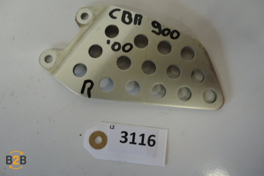 voetsteunen en schetsplaten, hielplaat