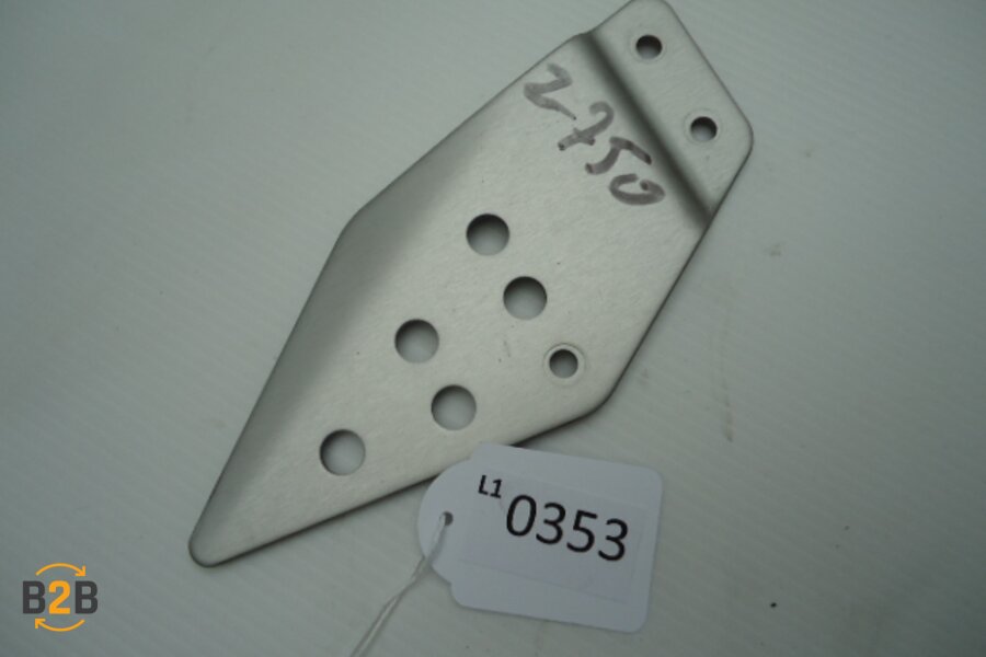 voetsteunen en schetsplaten, hielplaat