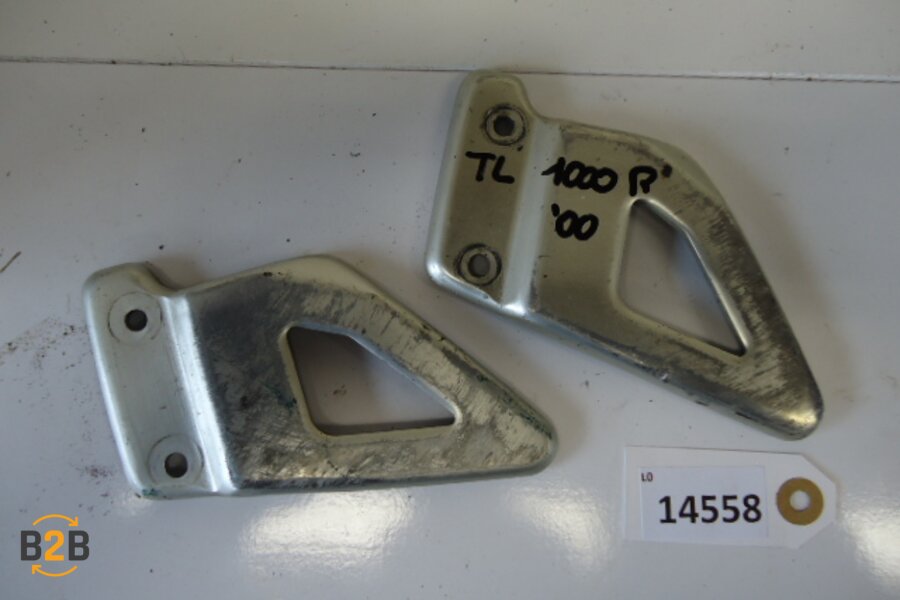 voetsteunen en schetsplaten, hielplaat