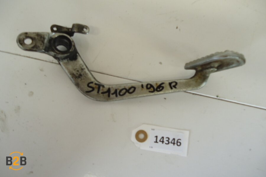 voetsteunen en schetsplaten, rempedaal