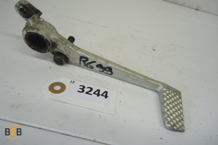 voetsteunen en schetsplaten, rempedaal