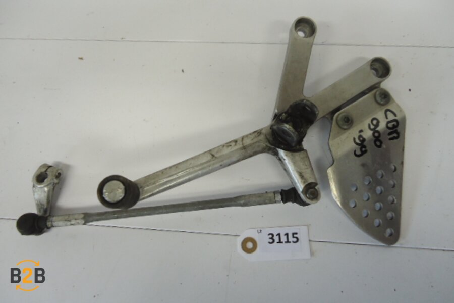 voetsteunen en schetsplaten, schetsplaat schakelpedaal