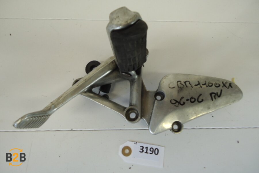 voetsteunen en schetsplaten, schetsplaat voetsteun rempedaal