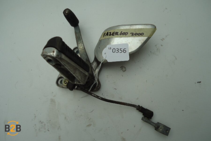 voetsteunen en schetsplaten, schetsplaat voetsteun schakelpedaal