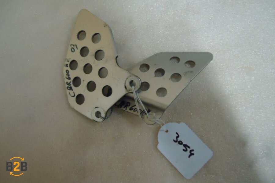 voetsteunen en schetsplaten, hielplaat