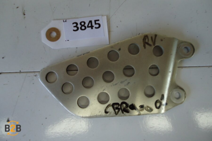 voetsteunen en schetsplaten, hielplaat