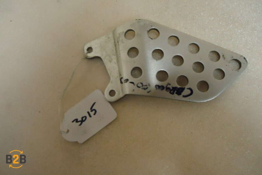 voetsteunen en schetsplaten, hielplaat