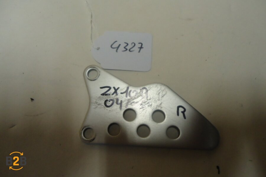 voetsteunen en schetsplaten, hielplaat