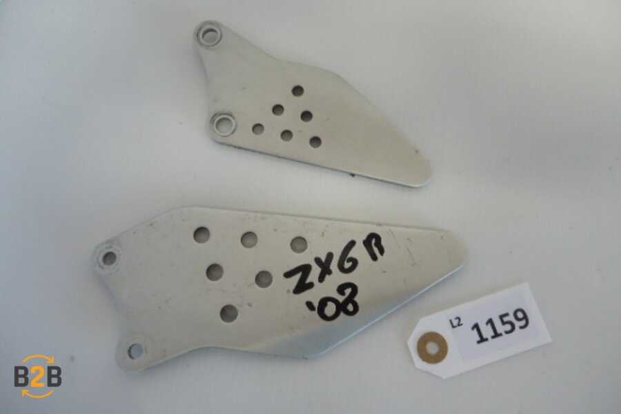 voetsteunen en schetsplaten, hielplaat