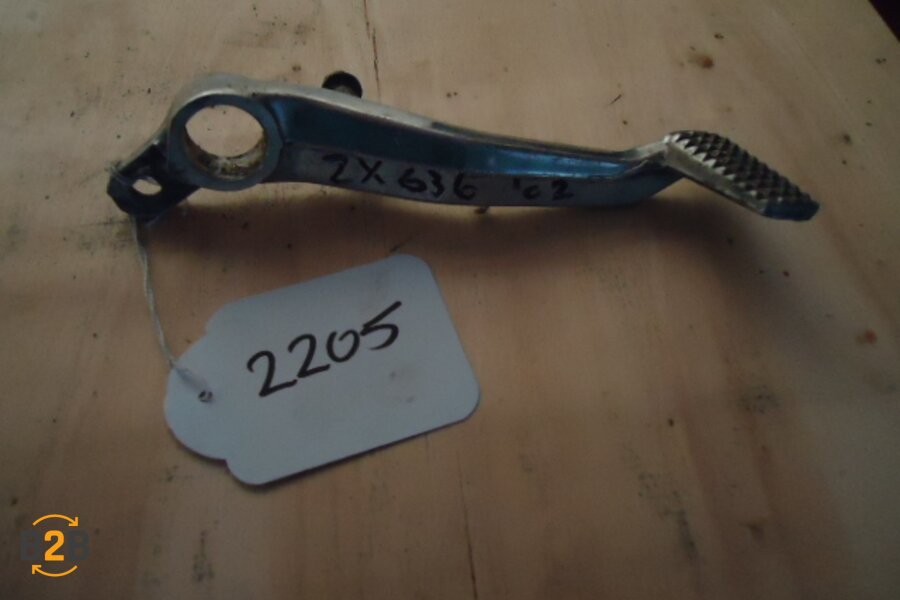 voetsteunen en schetsplaten, rempedaal