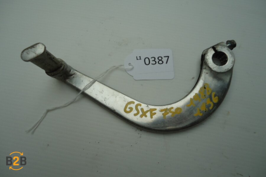 voetsteunen en schetsplaten, rempedaal