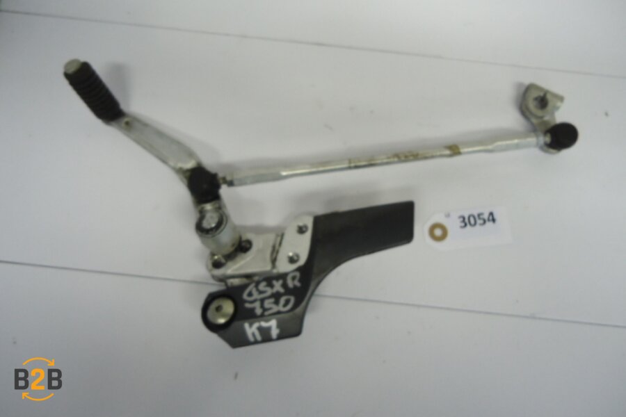 voetsteunen en schetsplaten, schakelpedaal