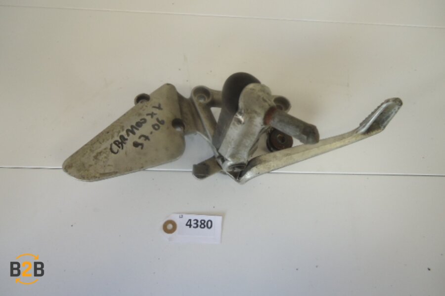 voetsteunen en schetsplaten, schetsplaat voetsteun rempedaal