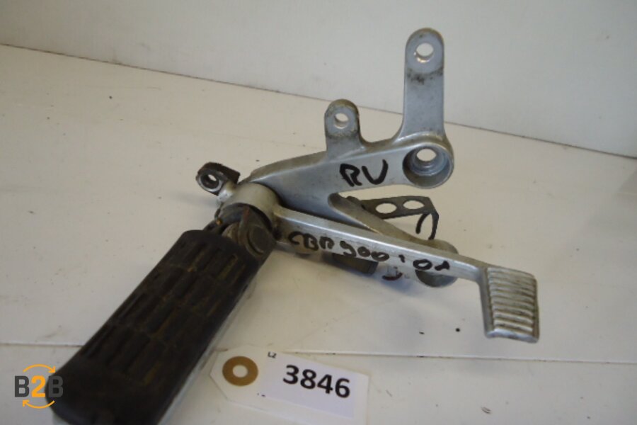 voetsteunen en schetsplaten, schetsplaat voetsteun rempedaal