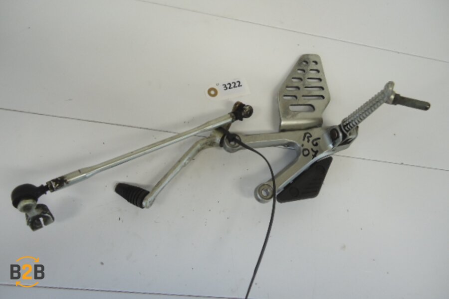 voetsteunen en schetsplaten, schetsplaat voetsteun schakelpedaal