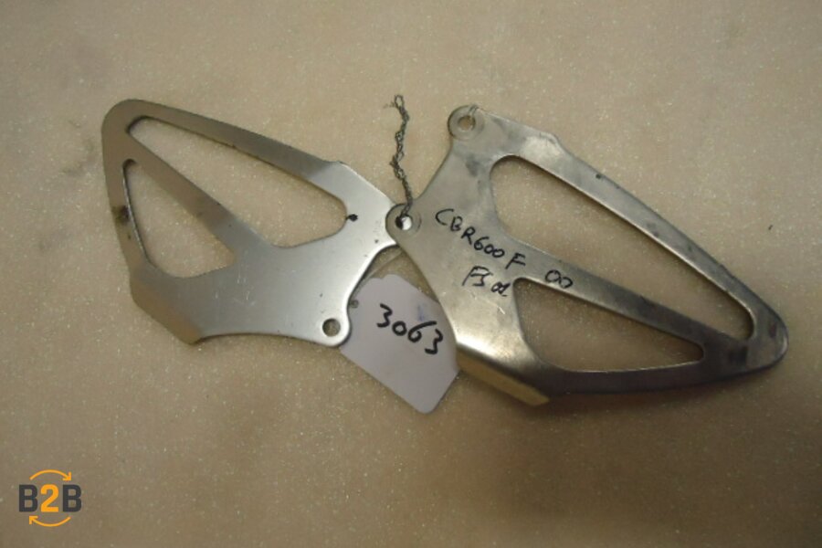 voetsteunen en schetsplaten, hielplaat