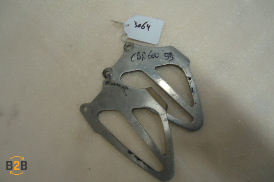 voetsteunen en schetsplaten, hielplaat