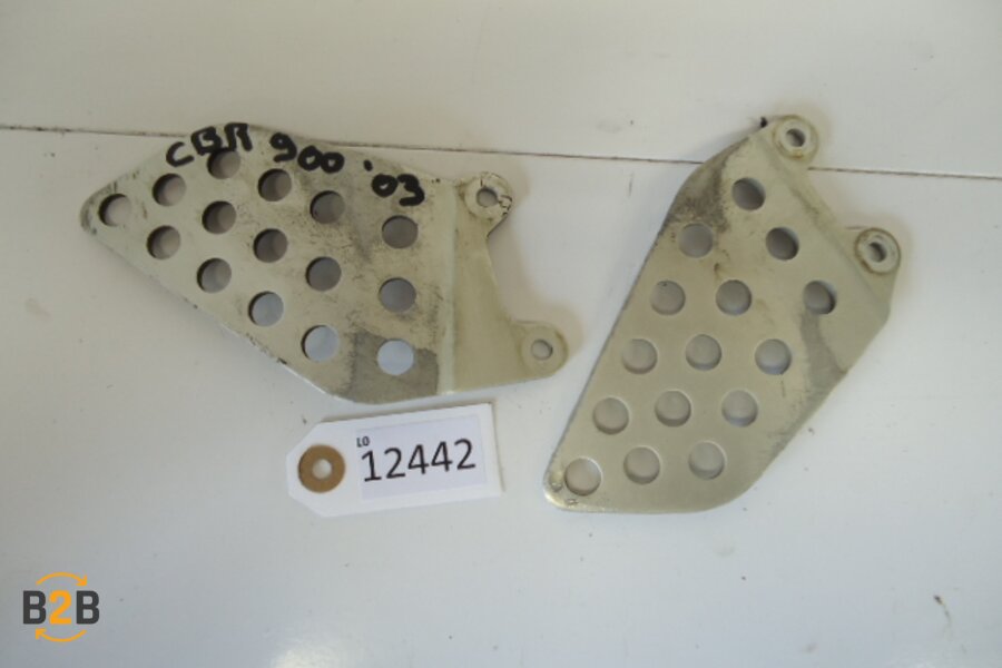 voetsteunen en schetsplaten, hielplaat