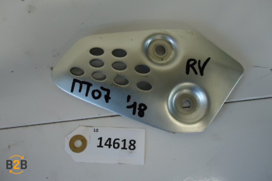 voetsteunen en schetsplaten, hielplaat