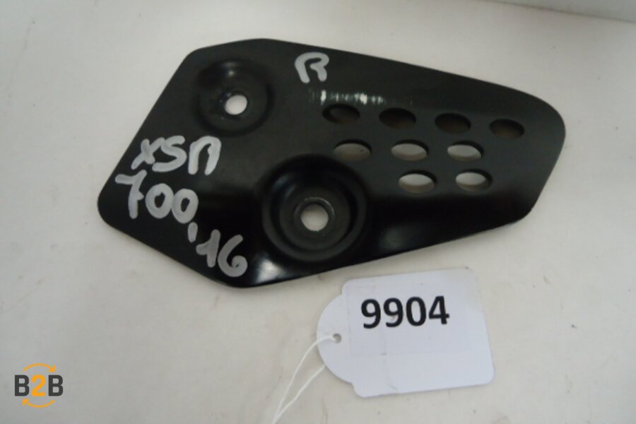 voetsteunen en schetsplaten, hielplaat