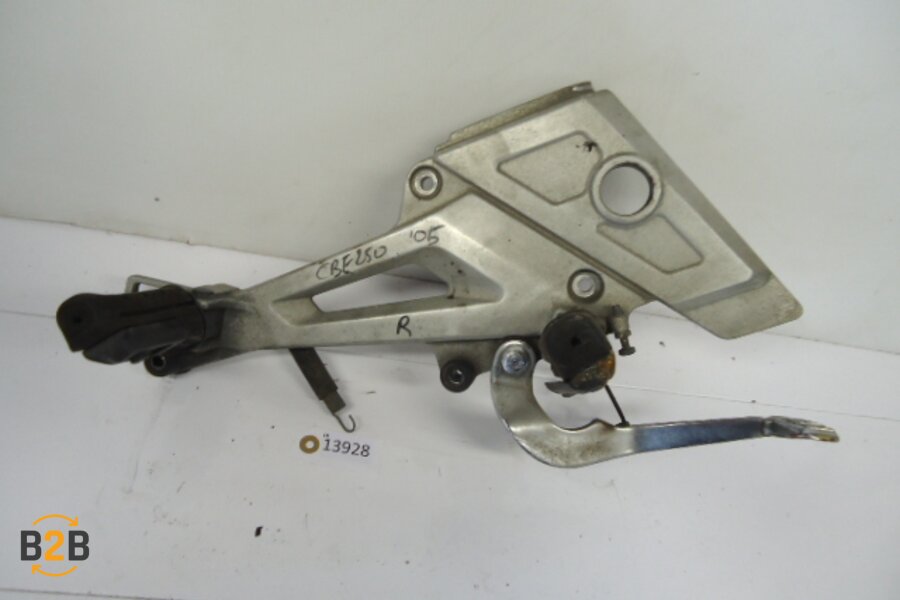 voetsteunen en schetsplaten, schetsplaat voetsteun rempedaal