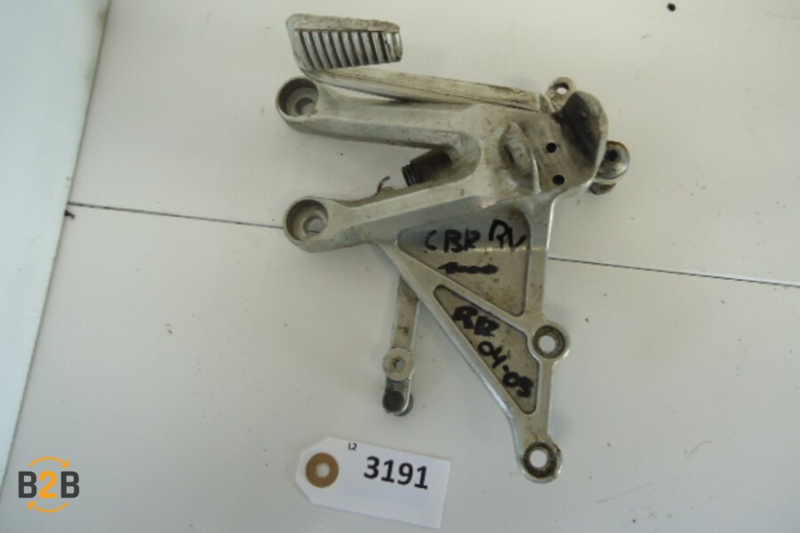 voetsteunen en schetsplaten, schetsplaat voetsteun rempedaal