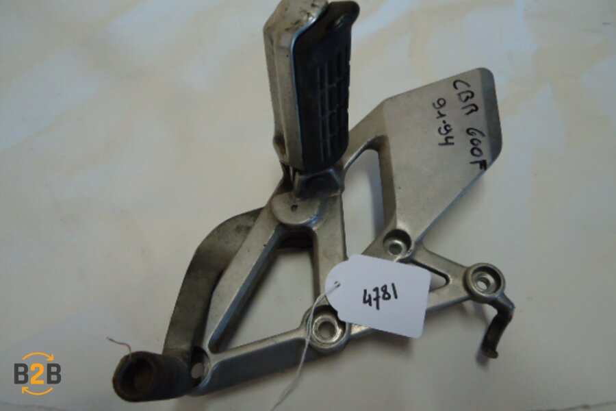 voetsteunen en schetsplaten, schetsplaat voetsteun rempedaal