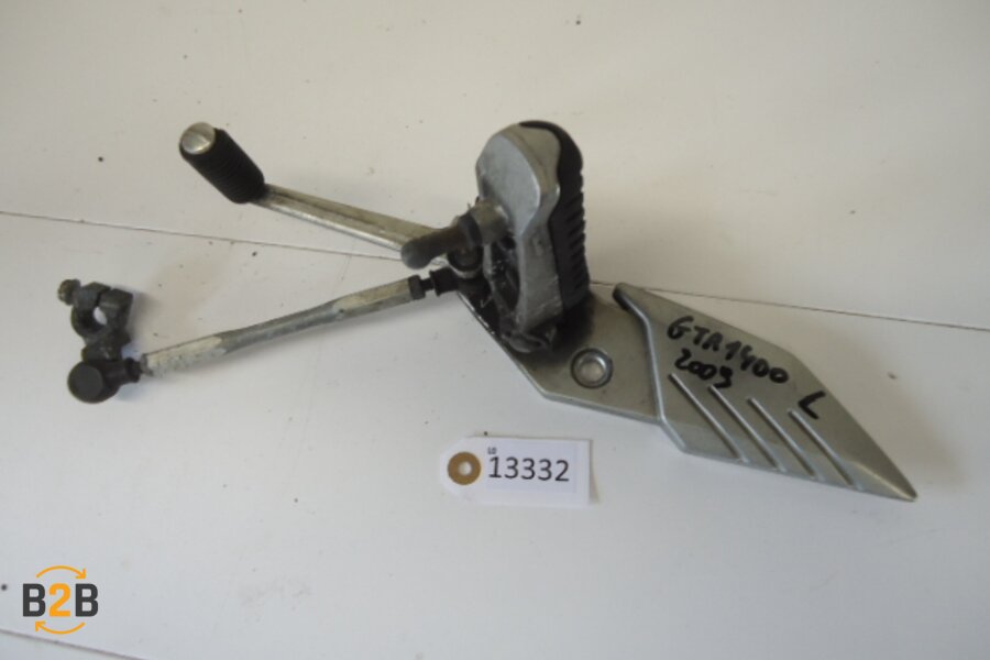 voetsteunen en schetsplaten, schetsplaat voetsteun schakelpedaal